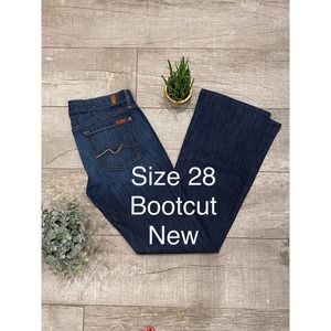 7 for all mankind bootcut jeans 28